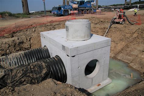 junction box on concrete|concrete junction box for drainage.